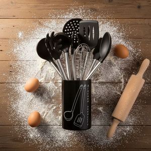 Juego de Utensilios de Cocina de Silicona, Herramientas de Cocina Antiadherentes Resistentes al Calor, el Mejor Juego de Utensilios de Cocina con Acero Inoxidable - Product Image 6
