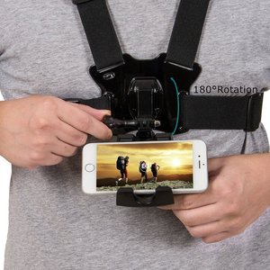 गर्म बिक्री उच्च लोच चेस्ट, एक्शन कैमरों के लिए मोबाइल फोन छाती स्ट्रैप - Product Image 5