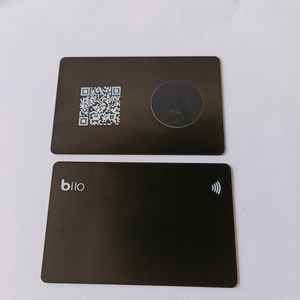 <span class=keywords><strong>Carte</strong></span> de visite personnalisée en acier inoxydable NFC Impression numérique UV en métal <span class=keywords><strong>Interface</strong></span> d'étiquette RFID mini 13.56MHz - Product Image 2