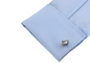 En gros Accessoires pour hommes : Ensemble de boutons de manchette ronds vierges en acier inoxydable personnalisables pour chemise de smoking, pour mariage - Product Image 6