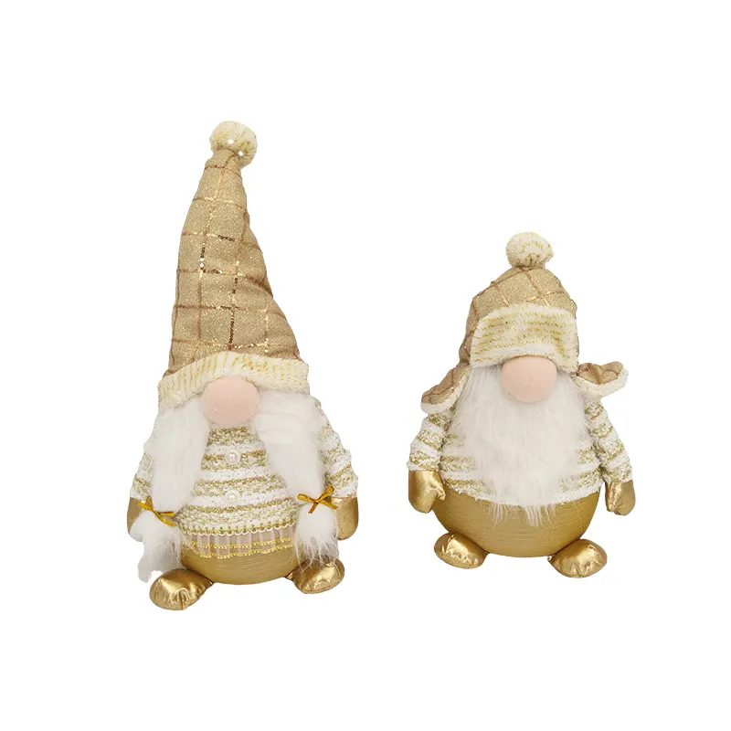 Fournitures de fête gnome doré poupée de noël elfe gnome décoration de noël vacances navidad productos