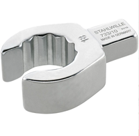 Clé à fourche professionnelle Stahlwille 733/10 de qualité industrielle avec insert annulaire, idéale pour les espaces restreints