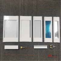 Volet roulant transparent électrique sur mesure en cristal, directement de l'usine, pour villa et usage résidentiel, anti-vent et durable