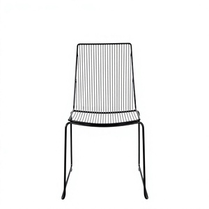 Silla Decorativa de Hierro Forjado para Exteriores, de Metal Negro, con Diseño Moderno, Marca AMSON BRASS - Product Image 1