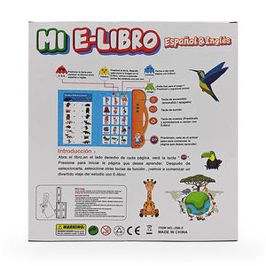 Livres audio bilingues <span class=keywords><strong>espagnol</strong></span>-anglais, livres d'apprentissage précoce Montessori, jouet, livre parlant <span class=keywords><strong>pour</strong></span> enfants avec stylo - Product Image 6