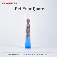 Forets en carbure monobloc de haute qualité HANDERK HRC65, foret hélicoïdal avec revêtement AlTiN, haute précision, modèle TBZ65 pour machine-outil CNC