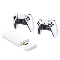 Clé de Jeu M15 4K 1080P, Sortie TV HD, Mini Console de Jeu Rétro Portable, Console de Jeux Vidéo TV Classique Sans Fil 2.4G pour PS5