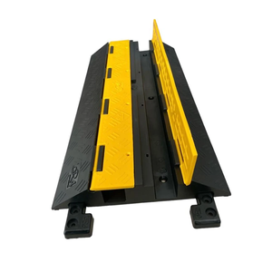 2 And 5 Channels Speed Bumps Cable Protector Cover 30Mm Heavy Duty Driveway Rubber Load Cable Protector For Sale - Product Image 1