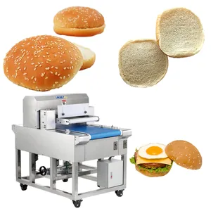 Factory Direct Sale Hamburger Bread Slicer Multi-function Horizontal Stainless Steel Hamburger Bun Slicer