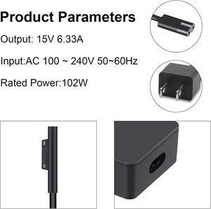 Chargeur de livre Microsoft <span class=keywords><strong>Surface</strong></span> 102W, <span class=keywords><strong>alimentation</strong></span> 15V 6.33A pour <span class=keywords><strong>Surface</strong></span> Book 3/2/1, <span class=keywords><strong>Surface</strong></span> Laptop 5/4/3/2 - Product Image 3