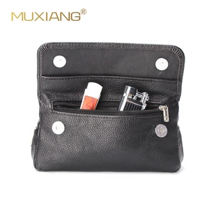Pochette pour pipe <span class=keywords><strong>à</strong></span> tabac PU bon marché en gros noir sac unique organiser étui - Product Image 2