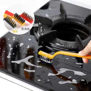 Kitchen Cleaning Kit 3 Pc Steel Wire Brush Set Multi Functional Gas Stove Brush - Product Image 3