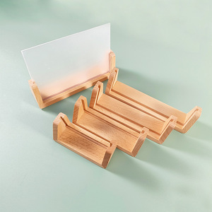 Creative beech wood U-shaped base wooden calendar <b>stand</b>, sturdy decorative solid wood calendar display <b>stand</b> ornament for home - Product Image 2