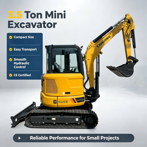 Mini-excavatrice Liugong 9035F à oscillation zéro, moteur Yanmar, 3,5 T, compacte, meilleure que Kubota KX033, Yanmar ViO35, Cat 303.5 - Product Image 1