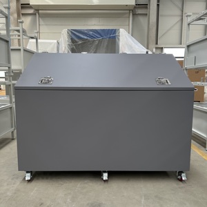 Contenedor de Almacenamiento de Alimento para Animales Ani-Mate de 3 Compartimentos, Fabricación de Chapa Metálica Estampada Galvanizada - Product Image 1