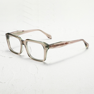Gafas Rectangulares de Montura Completa, Color Sólido, Lentes de Resina Anti-UV, Unisex para Adultos, Monturas para Corrección de la Visión - Product Image 4