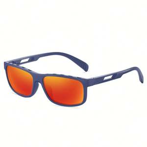 Lunettes de soleil de sport carrées personnalisées avec logo, mode 2025, pour hommes et femmes, verres miroir polarisés UV400, pour la conduite et la pêche - Product Image 4