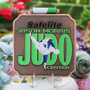 Medalla de Metal personalizada Esmalte Jiu Jitsu <span class=keywords><strong>Ju</strong></span> Medallas de Judo Deportes Premio de Metal Oro Plata Cobre 3D Medallas de artes marciales de doble cara - Product Image 4