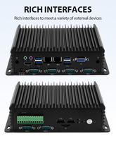 Sinmar ordenador industrial mini pc Intel Core i7 i5 I3 J1900 sin ventilador mini PCs con windowds OS 10 11 Mini PC con Windows 11