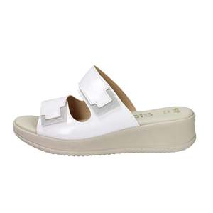Sandali con Zeppa Cinzia Soft da Donna Bianco Argento LF85002 - Product Image 1