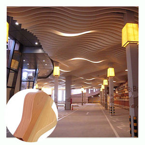 لون أسود من الألومنيوم المعدني المتموج يعكس السقف الشخصي المنحني تصميم البوب لمتجر الأعمال والمكاتب المنزلية - Product Image 5