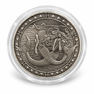 Moneta Commemorativa dei Tarocchi Zodiacali 2026, 12 Segni Placcati in Argento con Rilievo 3D e Custodia in Acrilico - Product Image 5