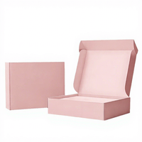 Maßgefertigte Rosa Wellpappe-Versandbox |   Bedruckte Versandbox für E-Commerce, Kosmetik & Geschenkverpackungen