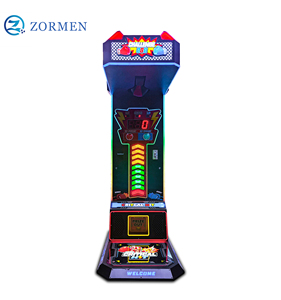 Macchina da Boxe Zormen Source Factory Critical Hit, Gioco Arcade a Moneta per Test di Forza con Luce RGB e Dispenser Premi - Product Image 3