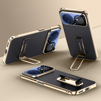 Casing Ponsel Kulit PU Polos untuk Nova 16 Ultra 16 Pro Desain Mewah dengan Tempat Kartu dan Pelindung Lensa Kamera