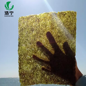 สาหร่ายโนริออร์แกนิคคุณภาพสูง สำหรับทำซูชิ รสชาติกรอบ แบบอบแห้ง  100 แผ่น ขนาด 19x21 ซม. ยี่ห้อ Haoning - Product Image 4