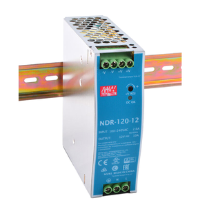 NDR-120-12 120W แหล่งจ่ายไฟแบบราง DIN แบบเอาต์พุตเดี่ยวสำหรับตู้ควบคุมระบบอัตโนมัติ PLC - Product Image 2