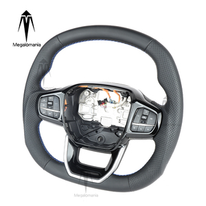 พวงมาลัยหนังคาร์บอนไฟเบอร์แบบกำหนดเองเหมาะสำหรับ Ford Transit Tourneo C-MAX KUGA ST V348 Mk8 2018 2019 2023 <span class=keywords><strong>2021</strong></span> 2022 - Product Image 5