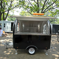 Camion de livraison de restauration rapide cuisine complète remorque alimentaire remorquable mobile pour les usines de collations comprend des toilettes