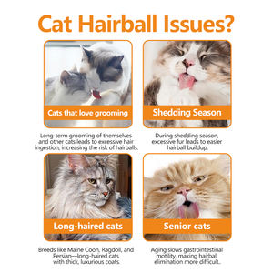 Tabletas de Hierba para Gato, Eliminador de Bolas de Pelo y Ayuda Digestiva, Soporte Inmunológico, Vitaminas y Minerales Orgánicos en Botellas - Product Image 5