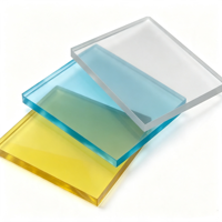 Plaque en polycarbonate teinté sur mesure, résistante aux produits chimiques, pour plafonds de bâtiments