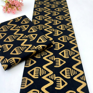 Premium African Batik Dobby Rib Cotton <b>Fabric</b> Ankara Textile Waterproof Anti-static Medium <b>Weight</b> Custom Manufacturing OEM ODM - Product Image 1