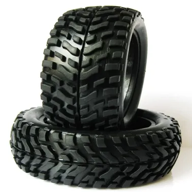 2pcs RC Black Rubber Tyre 1/10 RC Tire for 1:10 RC on road car D-027