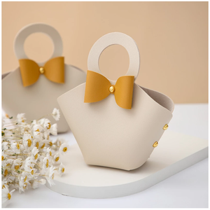 Anillo creativo portátil <span class=keywords><strong>de</strong></span> piel sintética para bodas, caja <span class=keywords><strong>de</strong></span> dulces, nuevo lazo, caja <span class=keywords><strong>de</strong></span> regalo <span class=keywords><strong>de</strong></span> boda para invitados - Product Image 3