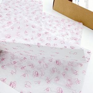 Papier de soie blanc personnalisé 17 g/m² avec logo imprimé pour emballage cadeau/chaussures/vêtements - Product Image 4