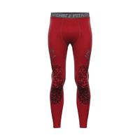 Collants de compression imprimés par sublimation intégrale, pantalons d'entraînement pour hommes, bande élastique, pantalon de protection contre les éruptions cutanées, leggings pour hommes, MMA, grappling, BJJ, spats