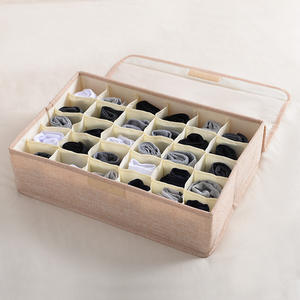 Vente chaude : Organisateur de tiroir de placard flexible et simple de style Japandi pour sous-vêtements et chaussettes, pour un rangement impeccable toute l'année - Product Image 3