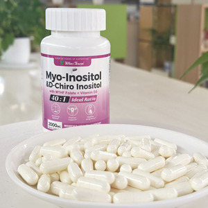 Cápsulas de inositol formuladas por nutricionista para el Bienestar hormonal y fetal Ganó premio de pureza Myo Inositol en polvo Suplemento nutricional - Product Image 6