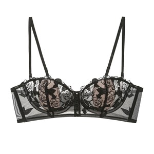 Ensemble de lingerie sexy pour filles : soutien-gorge push-up et culotte transparente - Product Image 1
