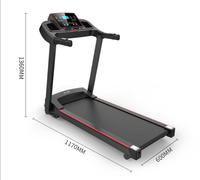 Machine de course multifonction Tapis de course pliable d'occasion domestique Tapis de course électrique motorisé Machine de marche