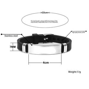 Go Party-joyería personalizada del zodiaco para mujer, 12 horóscopo, pulsera de silicona ajustable grabada de acero inoxidable - Product Image 6