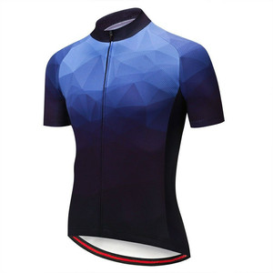 Jersey de ciclismo para hombre, ropa de bicicleta de manga corta, ropa de ciclismo negra de poliéster, camisetas de bicicleta - Product Image 4