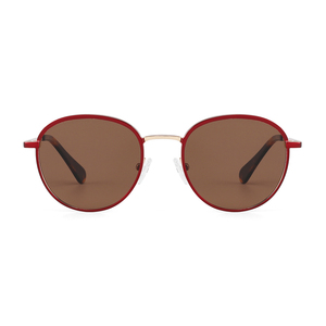 Gafas de Sol de Metal Ovaladas con Logotipo Personalizado, Montura Completa, Protección UV400, Unisex, Retro, Casual, para Adultos - Product Image 1