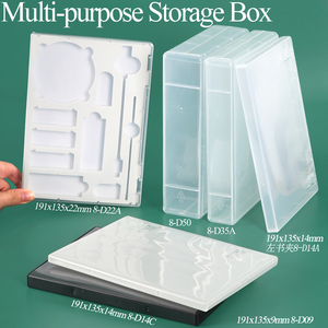 SUNSHING OEM ODM Caja de Almacenamiento de Plástico de 35 mm, Estuche para Sellos de Goma Montado en Madera, Contenedor para Suministros de Manualidades, Estuche para DVD sin Soporte para Discos - Product Image 1