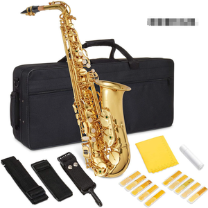 Saxophone <span class=keywords><strong>alto</strong></span> Eb professionnel, saxophone en laiton laqué or avec un son riche pour le <span class=keywords><strong>jazz</strong></span>, les ensembles et les performances en solo - Product Image 4