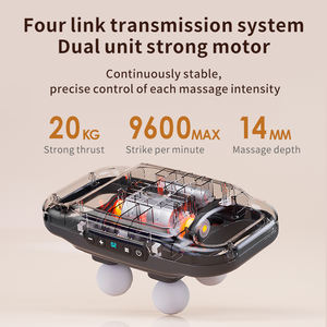 4 têtes de massage Outil de massage électrique professionnel pour le corps et le dos Puissant moteur Masseur vibrant pour les jambes et le cou - Product Image 5